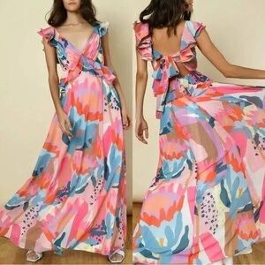 Hutch Rumi Tie Back Maxi